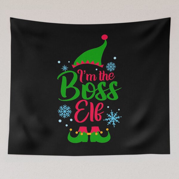 Item preview, Im The Boss Elf Matching Family Group Christmas Party Pajamas | Colorful designed and sold by Mixture-DESIGN.