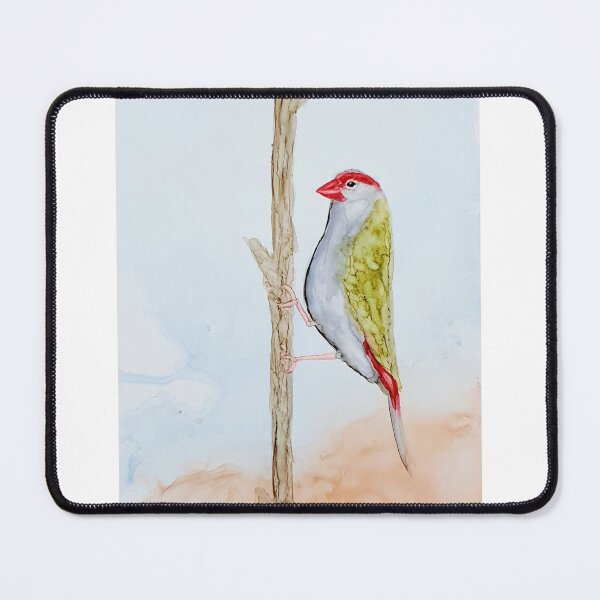Item preview, Red Brow Finch designed and sold by DaisyMaeInkArt.
