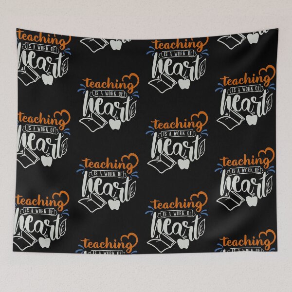 Item preview, Teaching Is a Work of Heart designed and sold by FOX1999-Design.