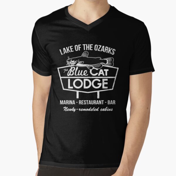 Ozark Blue Cat Lodge Lake of the Ozarks” graphic tee, pullover