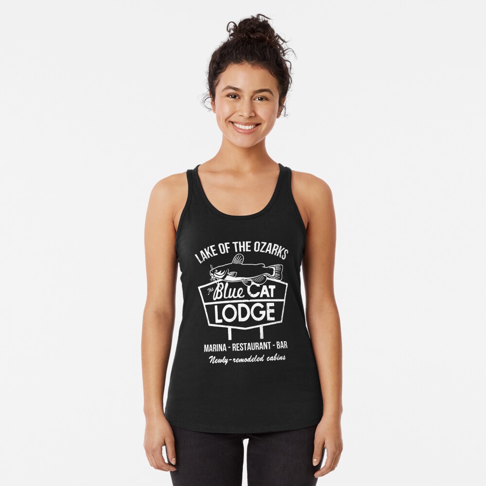 Blue Cat Lodge Racerback Tank Top for Sale by lorenklein