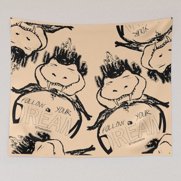 Item preview, FOLLOW YOUR DREAMS - Yellowbox ink painting designed and sold by twyellowbox.