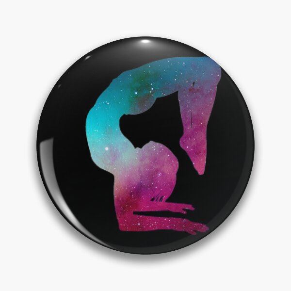 Item preview, Multicolor Galaxy Space Gymnastics Handstand Yoga Pose Sport designed and sold by Merchking1.