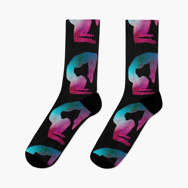Item preview, Multicolor Galaxy Space Gymnastics Handstand Yoga Pose Sport designed and sold by Merchking1.