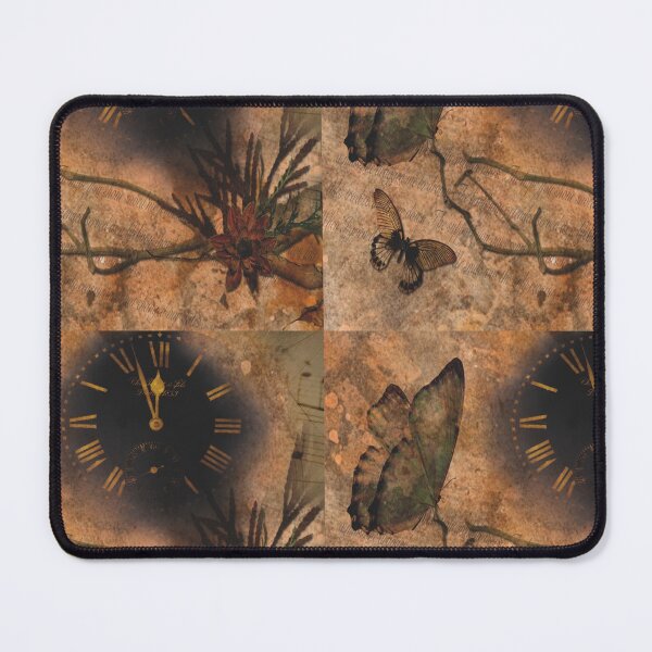 Item preview, Rustic Clock and Butterfly designed and sold by AlteredAtelier.