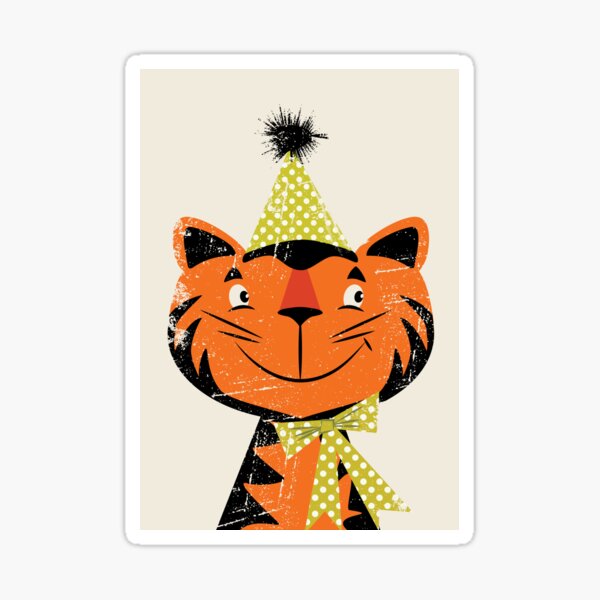 Festive Felid Sticker