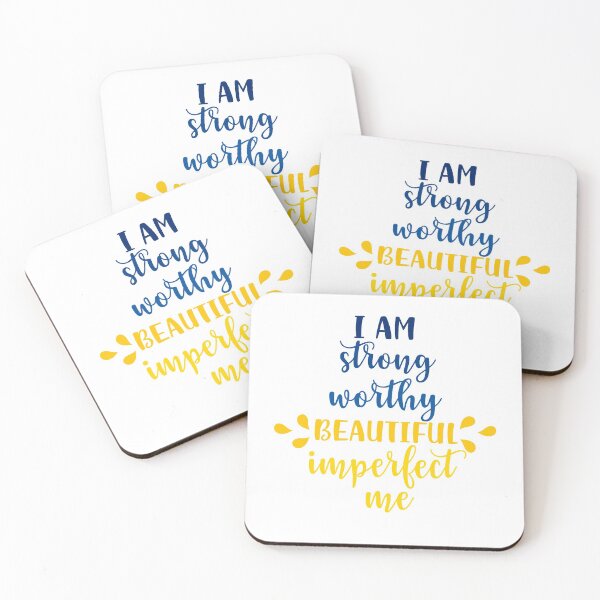 Item preview, Copie de Copie de I Am Strong, Worthy, Beautiful, Imperfect, Me designed and sold by beefrancky.