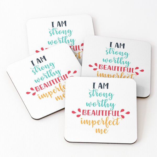 Item preview, Copie de Copie de Copie de I Am Strong, Worthy, Beautiful, Imperfect, Me designed and sold by beefrancky.