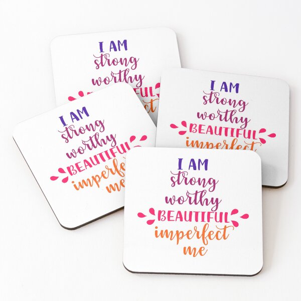 Item preview, Copie de Copie de Copie de Copie de I Am Strong, Worthy, Beautiful, Imperfect, Me designed and sold by beefrancky.