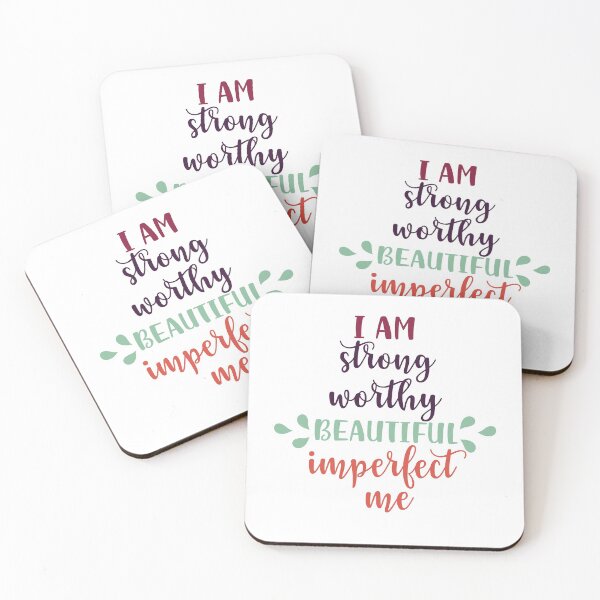 Item preview, Copie de Copie de Copie de Copie de Copie de I Am Strong, Worthy, Beautiful, Imperfect, Me designed and sold by beefrancky.