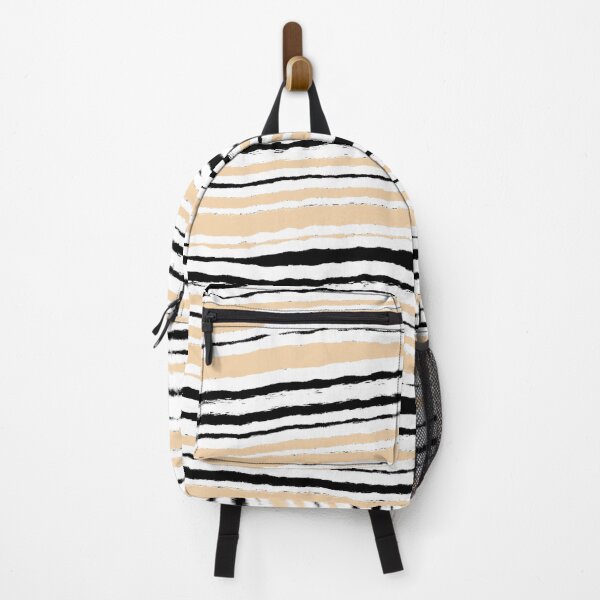 Item preview, "Ploughed" 10 | Horizontal Yellow, Black and White Pattern designed and sold by LiseHoltArt.
