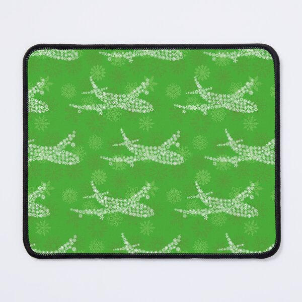 Item preview, Snowflake Airplane on green. designed and sold by PlaneNsimple.