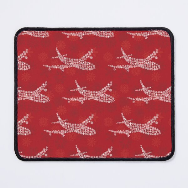 Item preview, Snowflake Airplane on red. designed and sold by PlaneNsimple.