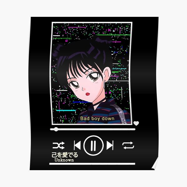 "Fanart Anime Girl Japanese Aesthetic anime Otaku Music player Theme