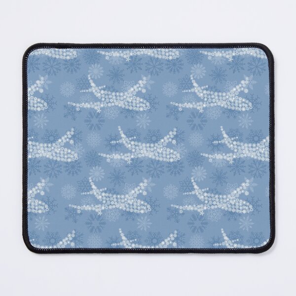 Item preview, Snowflake Airplane on blue. designed and sold by PlaneNsimple.