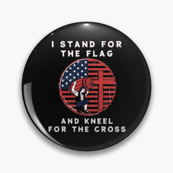Item preview, I Stand For The Flag And Kneel For The Cross Shirt  designed and sold by PuPPuB.