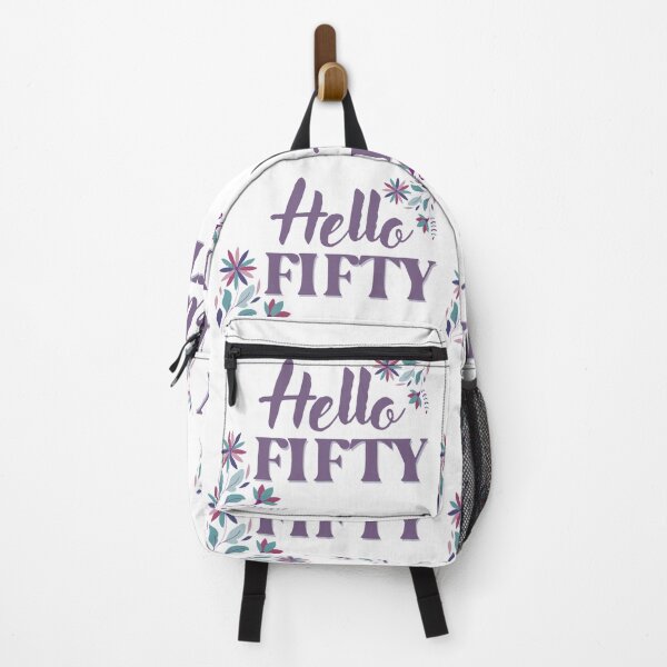 Item preview, Hello Fifty Floral 50th Birthday Idea designed and sold by NishiiAgrawal.