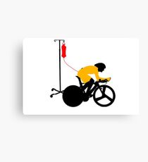 Cyclist Blood Doping Canvas Print
