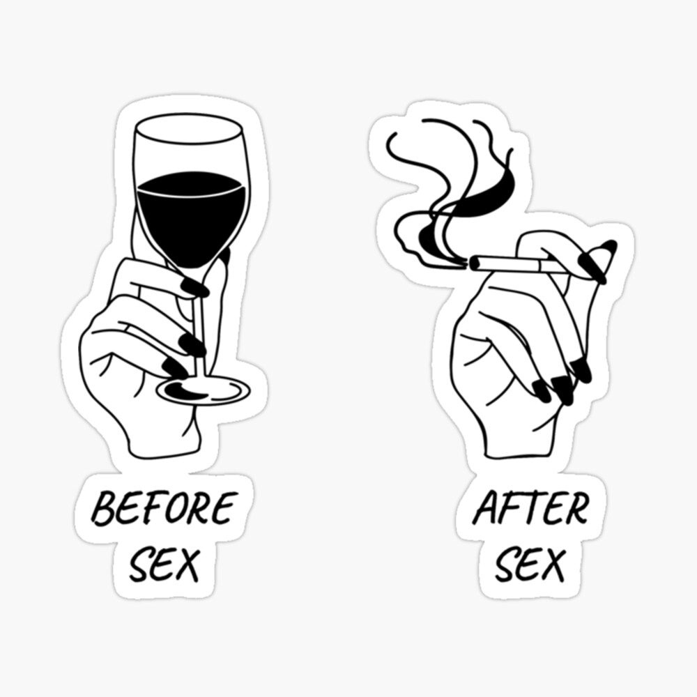 Before and after sex