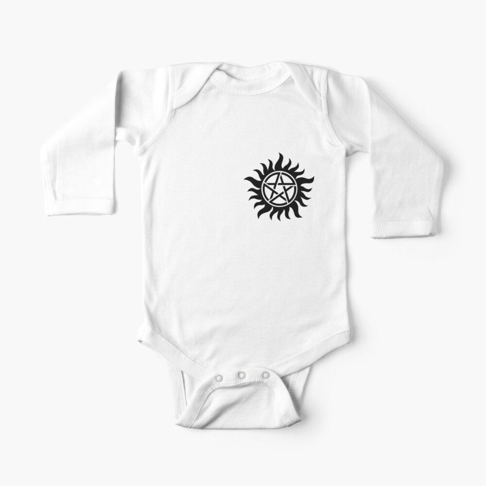 Anti Possession Tattoo Small Baby One Piece By Joeredbubble Redbubble