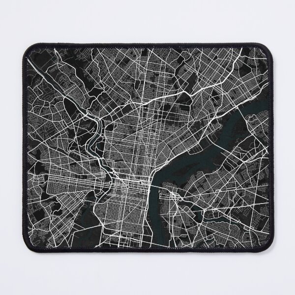 Item preview, Philadelphia City Map of Pennsylvania, USA - Dark designed and sold by deMAP.
