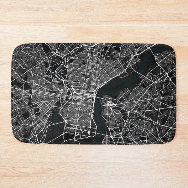 Item preview, Philadelphia City Map of Pennsylvania, USA - Dark designed and sold by deMAP.
