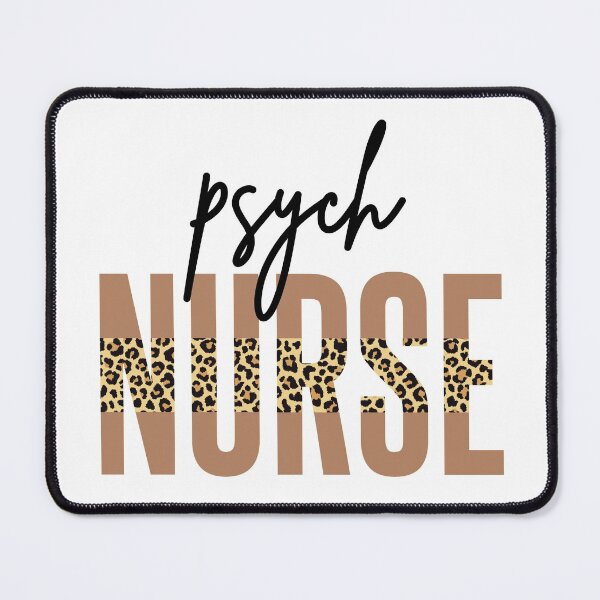 Item preview, Psych nurse Psychiatric nurse Cheetah leopard print | Mental Health Nurse | Gift for mental health Nurse and psych nurses designed and sold by Violet Treasures.