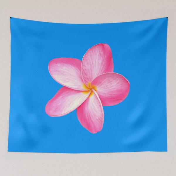 Item preview, Pink Frangipani Plumeria acutifolia Rubra Flower designed and sold by BlauesSternWolf.