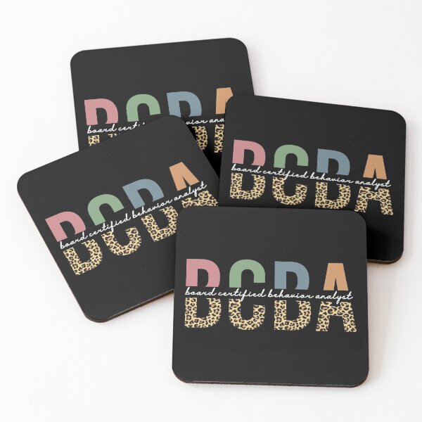 Item preview, BCBA Board Certified Behavior Analyst Cheetah typography |  Behavior analyst gifts designed and sold by Violet Treasures.