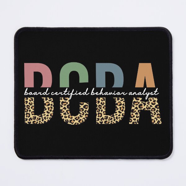 Item preview, BCBA Board Certified Behavior Analyst Cheetah typography |  Behavior analyst gifts designed and sold by Violet Treasures.