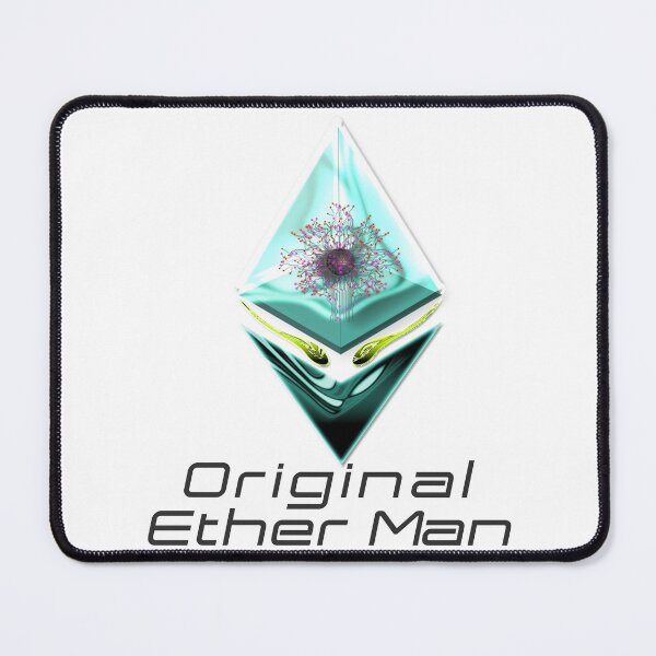Item preview, T-shirts Original Ether Man Aquamarine Colored Head With Positronic Brain & Lime-green Eyes Black Text designed and sold by Spirit-World.