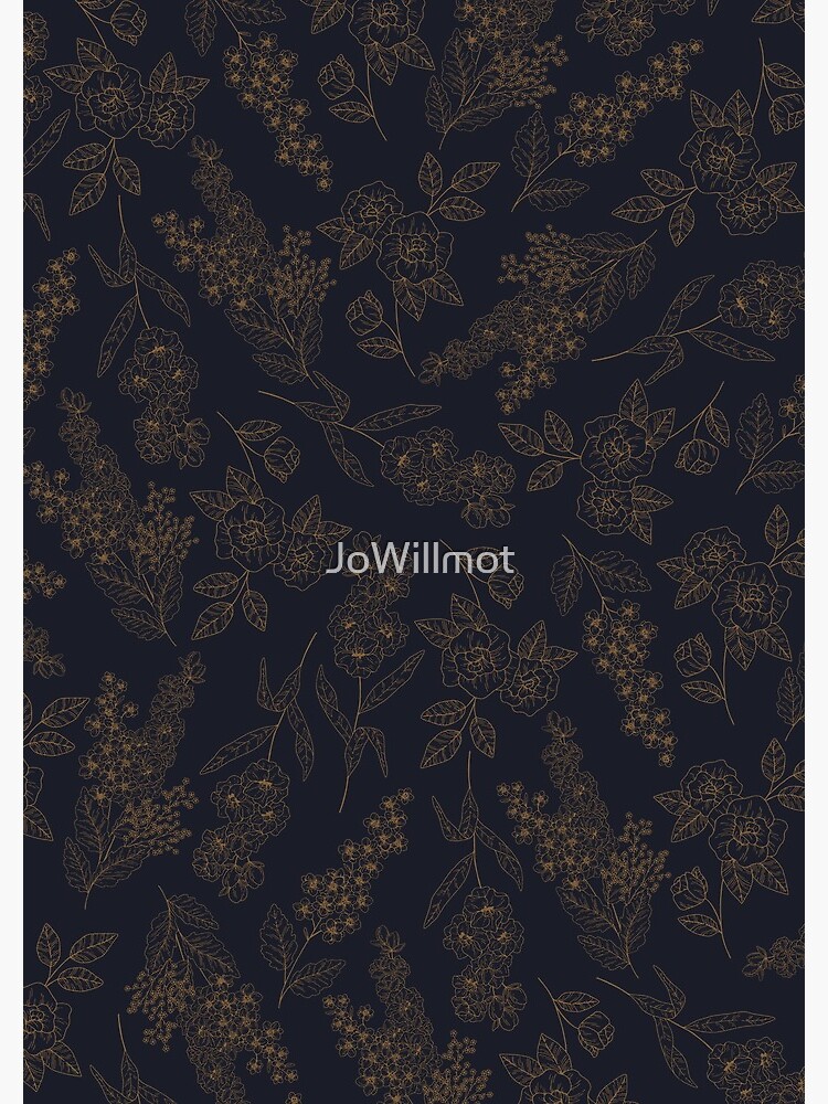 Dark Academia Aesthetic Floral Pattern Laptop Skin for Sale by JoWillmot