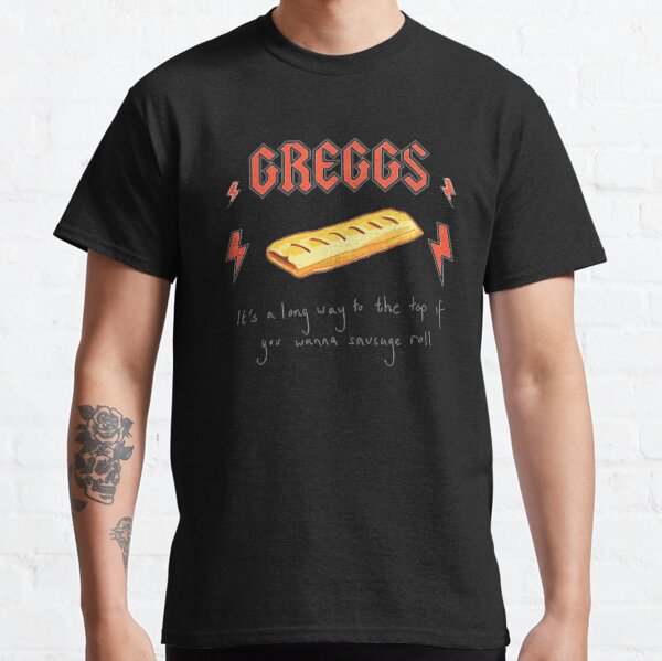 Greggs ACDC Sausage Roll Classic T-Shirt
