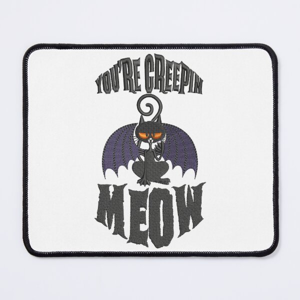 Item preview, Halloween Creepy Meow T-shirt Design designed and sold by Cre8iveSkill.
