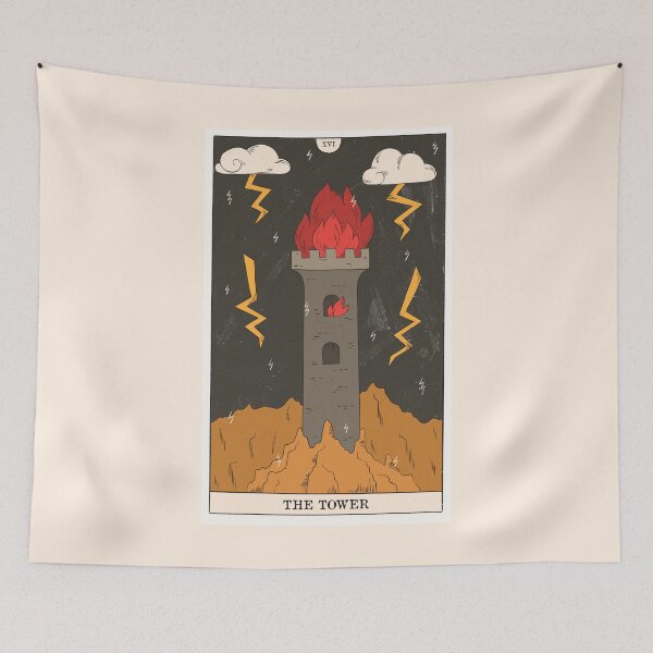 Item preview, The Tower - Tarot Cards - MAJOR ARCANA designed and sold by All-Streets.