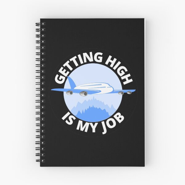 Item preview, Getting High Is My Job Funny Airplane Round Sticker designed and sold by RGRamsey.