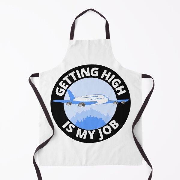 Item preview, Getting High Is My Job Funny Airplane Round Sticker designed and sold by RGRamsey.