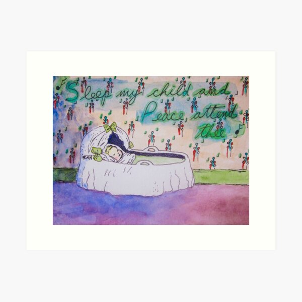 Item preview, Sleep My Child Watercolor designed and sold by TurnipWilson.