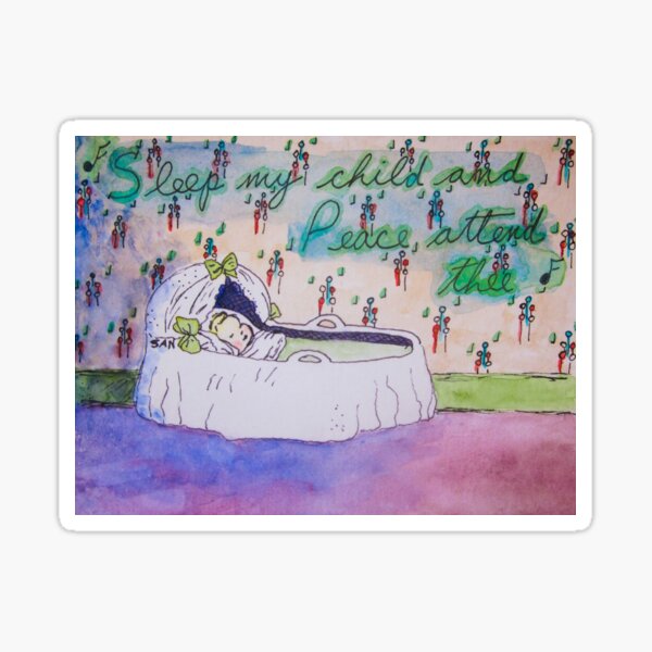 Item preview, Sleep My Child Watercolor designed and sold by TurnipWilson.