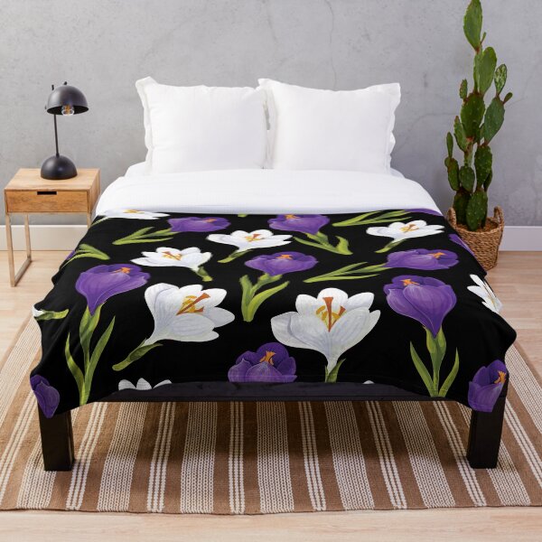 Item preview, Flores blancas y moradas designed and sold by darshants.