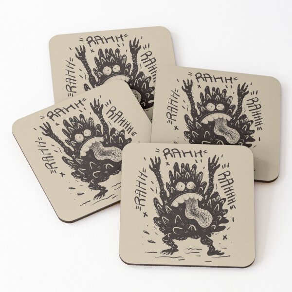 Item preview, Inky Monster Rahh Cute and Funny illustration  designed and sold by semisoberme.