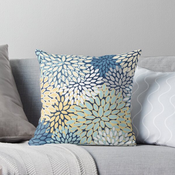 Item preview, Floral Bloom, Blue, Yellow, Aqua designed and sold by meggydesigns.