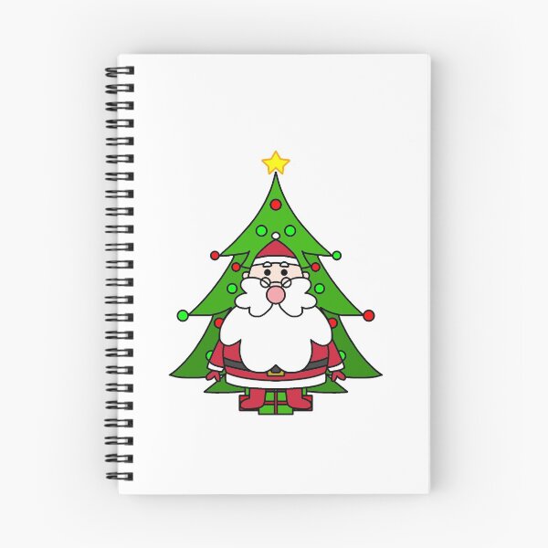 Item preview, Cartoon Santa and Christmas tree designed and sold by rydoesart.