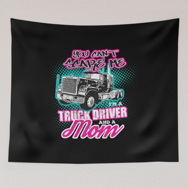 Item preview, trucker you cant scare a truck driver and a mom designed and sold by rewostex70.