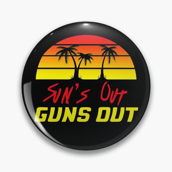 Item preview, Sun is Out Guns Out Retro 80s designed and sold by JukeLox.