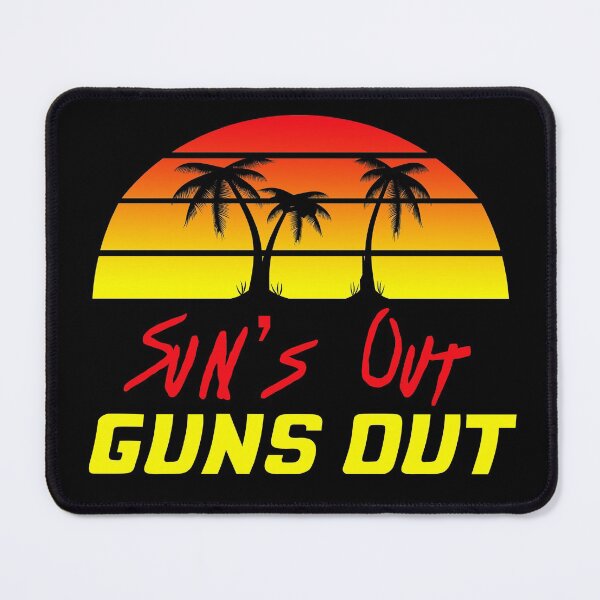Item preview, Sun is Out Guns Out Retro 80s designed and sold by JukeLox.
