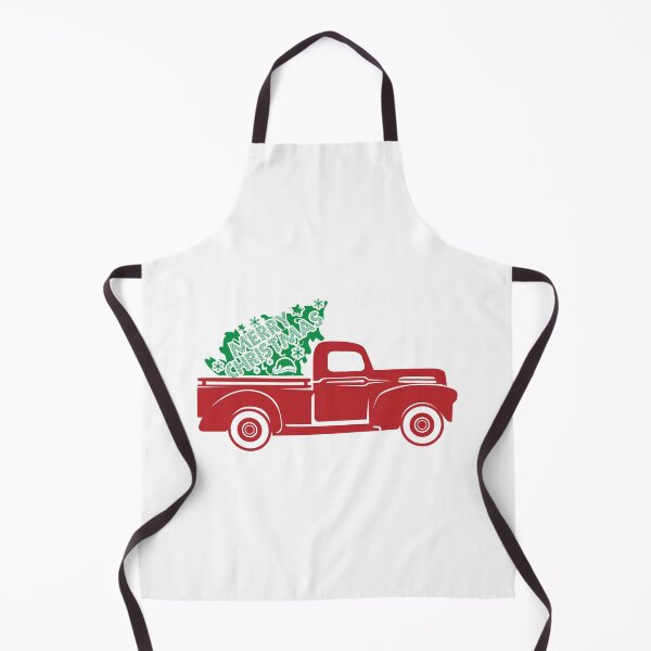 Item preview, Red pickup with Christmas tree | Christmas T-shirt | X-mas track with tree designed and sold by Billium Halder.