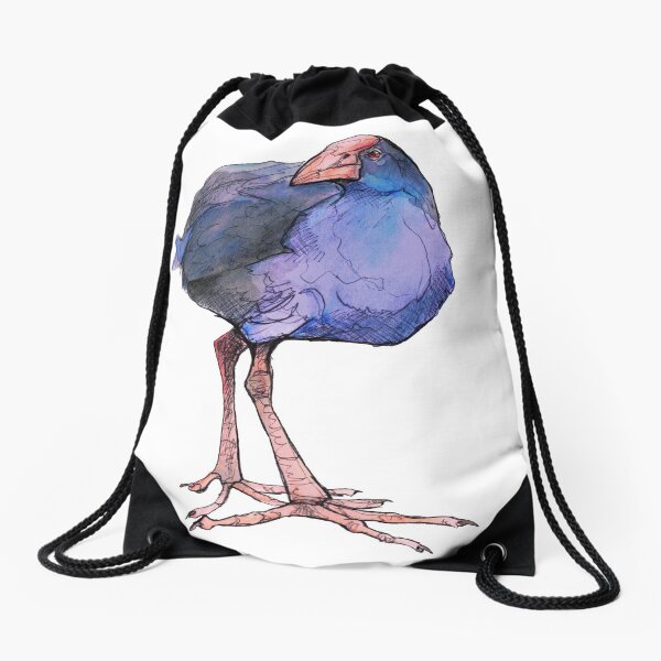 Native Bird - Pukeko Drawstring Bag