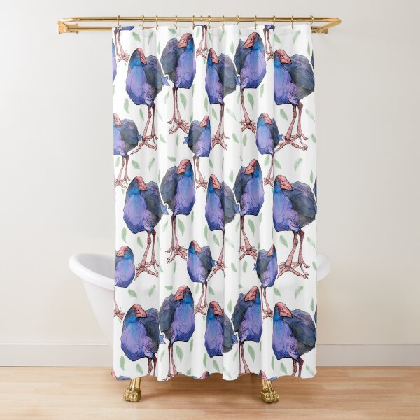Native Bird - Pukeko Shower Curtain