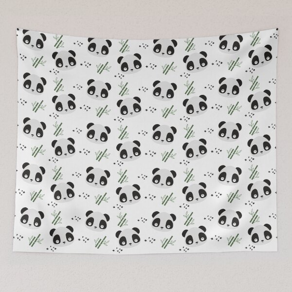 Item preview, Panda pattern  designed and sold by AllPrintsAndArt.